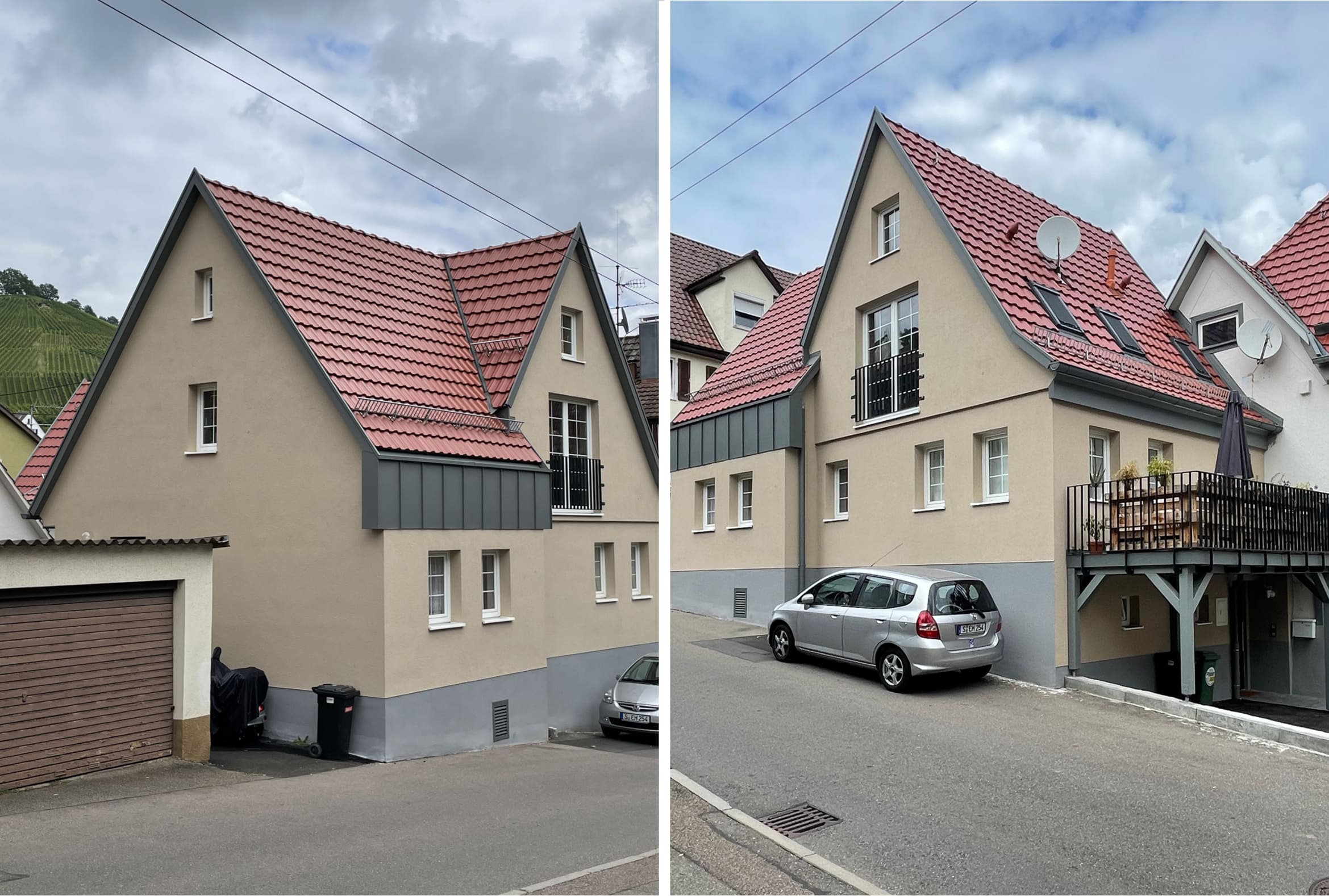 Zweifamilienhaus Stuttgart – Dachstuhleindeckung & Bauleitung